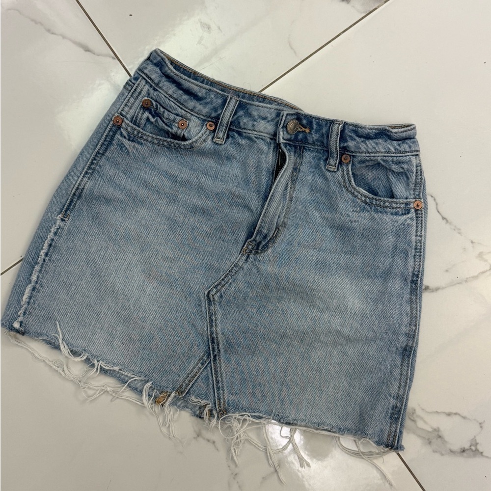 American Eagle Outfitters Blue Denim Pencil Skirt Size 0